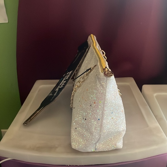 Wild Eye Designs Insulated WINE BAG White Glitter 14.5” x 6” with TUMBLER NWT - Picture 8 of 10